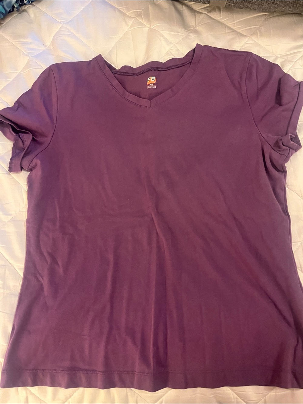 SJB Active V-Neck Short Sleeve Tee - Plum